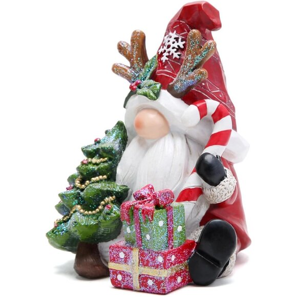 Christmas Gnome Decor Winter Table Swedish Tomte Elf Dwarf Figurines Decor - Picture 5 of 7